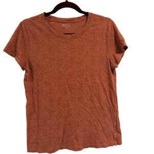 Athleta‎ Cotton Daily Snake Tee Orange Size M